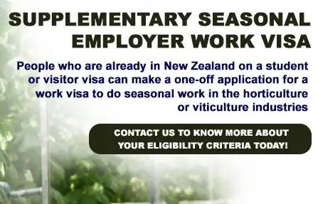 Supplementary Seasonal Employment Work Visa